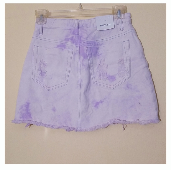 2/$25 NWT Forever 21 Los Angeles Denim Mini Skirt Size24 - Picture 4 of 8
